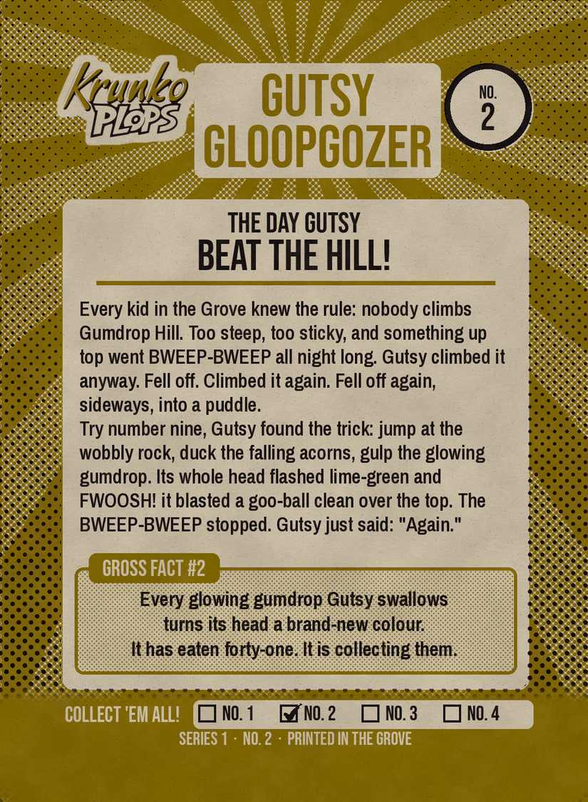 Gutsy Gloopgozer original story and gross fact