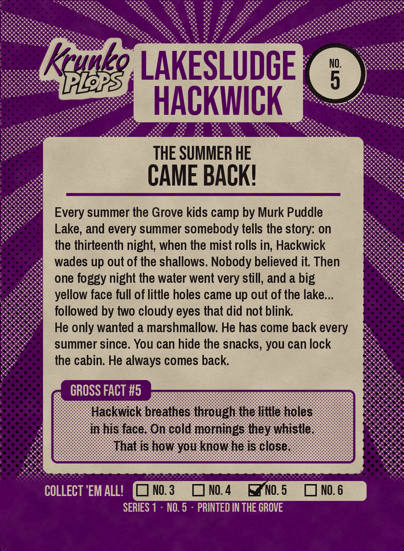 Lakesludge Hackwick original story and gross fact